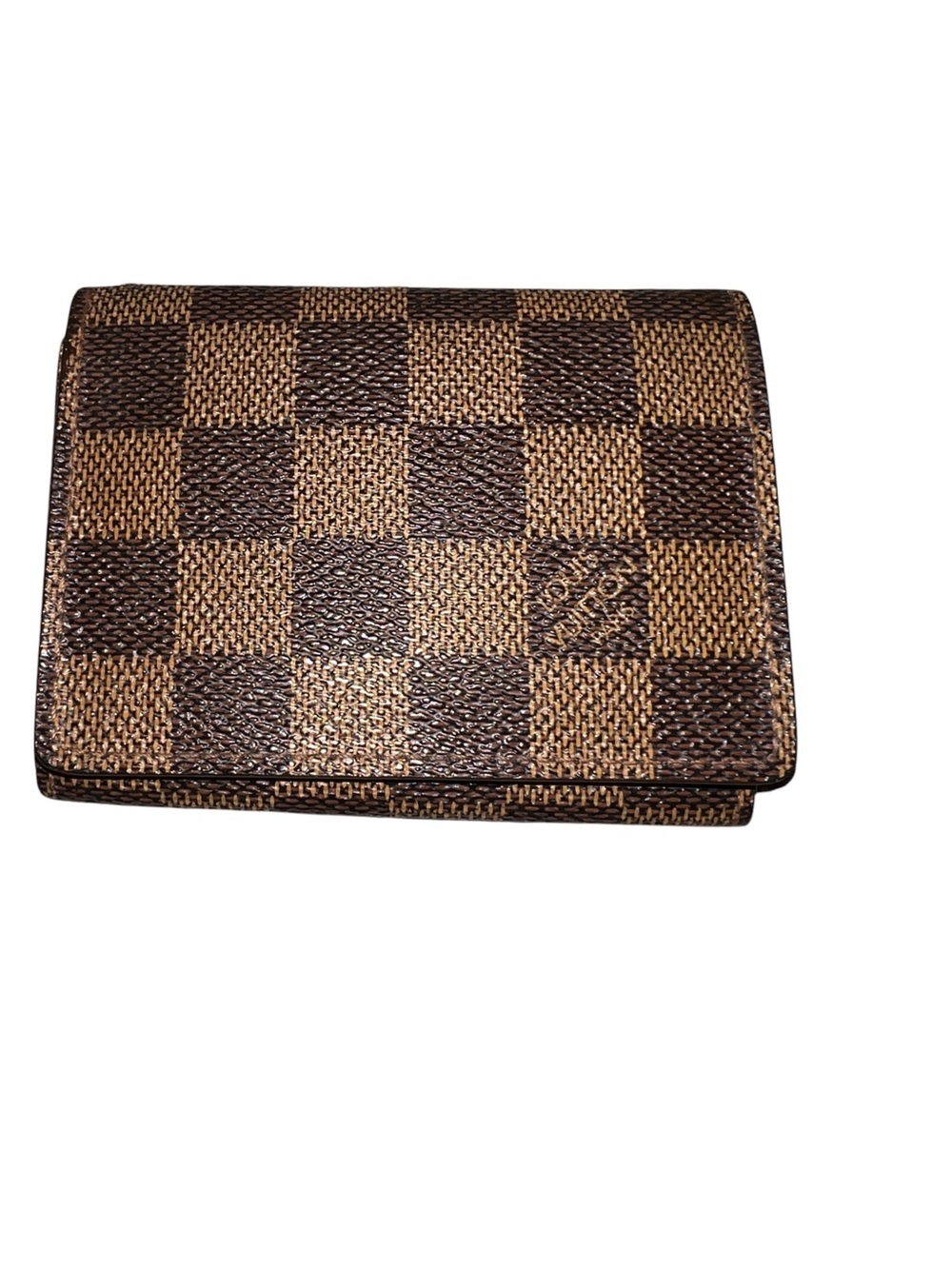 Louis Vuitton Brown Damier Ebene Checkered Men's Wallet